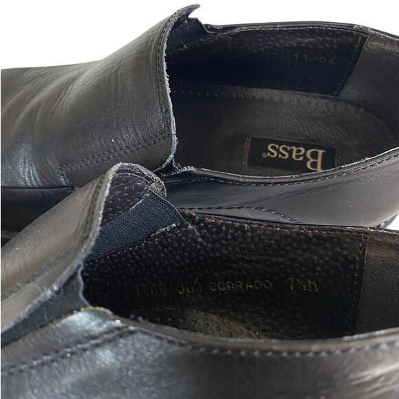 BASS Corrado Black Leather Square Toe Slip-on Dress Shoes Loafers Men\'s Size 7.5 main image 5